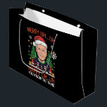 サンタおもしろいジョーバイデン氏Uh Uh Christmasメリー Ugly ラージペーパーバッグ<br><div class="desc">サンタおもしろいジョーバイデン氏Uh Uh Christmasメリー Ugly</div>
