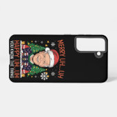 サンタおもしろいジョーバイデン氏Uh Uh Christmasメリー Ugly Samsung Galaxyケース (裏面横)