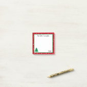 サンタおもしろいス親愛スター赤と白ズ ポストイット (デスク上)