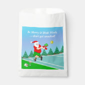 サンタおもしろいス遊ピックボールメリークリスマス フェイバーバッグ (正面)