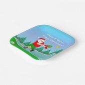 サンタおもしろいス遊ピックボールメリークリスマス ペーパープレート (傾斜あり)
