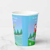 サンタおもしろいス遊ピックボールメリークリスマス 紙コップ (右)