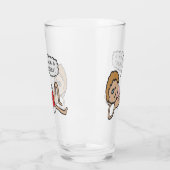 サンタおもしろいズ・ヒアクリスマスユーモア タンブラーグラス (左)