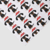 サンタおもしろいダックスシャントかわいいウィーナードッグクリスマス 薄葉紙 (詳細)