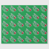 サンタおもしろいットの漫画クリスマスとボッチェボール ラッピングペーパー (フラット)