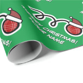 サンタおもしろいットの漫画クリスマスとボッチェボール ラッピングペーパー (ロールコーナー)