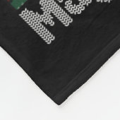 サンタおもしろいトランプはクリスマス楽しい気分だ フリースブランケット (角)