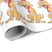 サンタおもしろいドッグラッピング紙テディザスパズマン ラッピングペーパー (ロールコーナー)