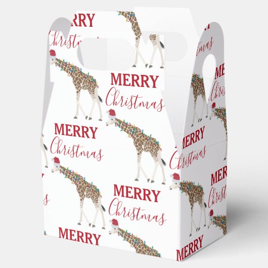 サンタおもしろいハット付きクリスマスキリン動物 フェイバーボックス (オープン)