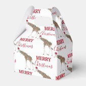 サンタおもしろいハット付きクリスマスキリン動物 フェイバーボックス (正面サイド)