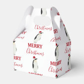 サンタおもしろいハット付きクリスマスペンギン動物 フェイバーボックス (裏面サイド)