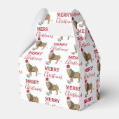 サンタおもしろいハット付きクリスマスリオン動物 フェイバーボックス (正面サイド)