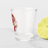 サンタおもしろいハット格言 ショットグラス (右)