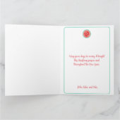 サンタおもしろいヒップスタースタイルクリスマスカード カード (内部)