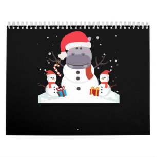 サンタおもしろいヒッポクリスマス雪だるまクリスマスギフト カレンダー