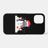 サンタおもしろいヒッポクリスマス雪だるまクリスマスギフト Case-Mate iPhoneケース (裏面 (横))