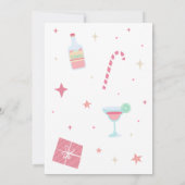 サンタおもしろいフレンドスマスクリスマスパーティー 招待状 (裏面)