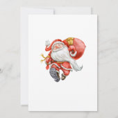 サンタおもしろいホリデ企業のィークリスマスパーティー 招待状 (裏面)