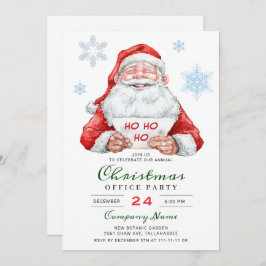 サンタおもしろいホリデ企業のィークリスマスパーティー 招待状