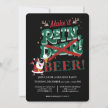 サンタおもしろいメイクit Reinビールのクリスマスホリデー