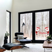 サンタおもしろいメリークリスマススモールビジネスホリデー ウィンドウサイン