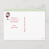 サンタおもしろいワイン シーズンポストカード (裏面)