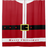サンタおもしろいーとクリスマスシャワーカーテンギフト シャワーカーテン (正面)