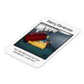 サンタおもしろいーの屋上ギフトユーモア磁石ギフト マグネット (左側)