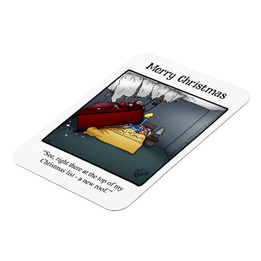 サンタおもしろいーの屋上ギフトユーモア磁石ギフト マグネット (左側)