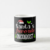 サンタおもしろいーの腫瘍医お気に入りの者クリスマスプレゼント コーヒーマグカップ (中央)