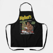 サンタおもしろいーへのクリスマスビッグフット手紙 エプロン (正面)