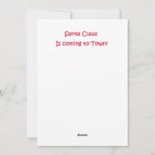 サンタおもしろいーを見るゴールデンレトリバー シーズンカード (裏面)