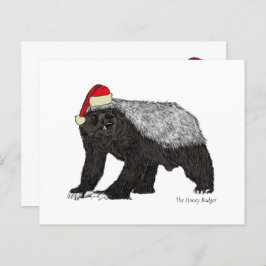 サンタおもしろいーハニーバダーガークリスマスイロニー