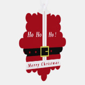 サンタおもしろいー付きクリスマスオーナメントカードギフト オーナメントカード (右)