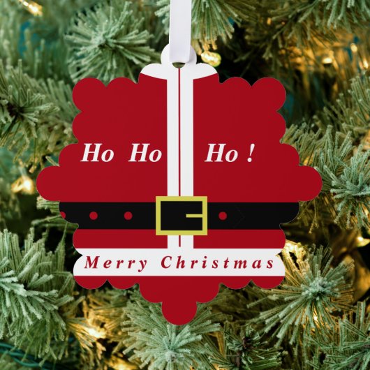 サンタおもしろいー付きクリスマスオーナメントカードギフト オーナメントカード (インサイチュ (木))