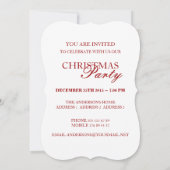 サンタおもしろいー – クリスマスパーティの招待状 招待状 (裏面)