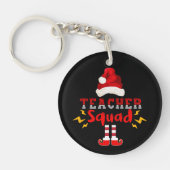 サンタおもしろい先生分隊 – クリスマスおもしろい キーホルダー (正面)