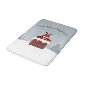 サンタおもしろい名前をカスタムするバスマットをスタック バスマット (アングル)