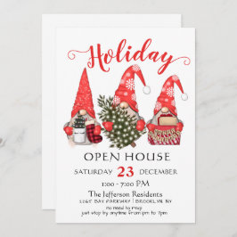 サンタおもしろい格言ズクリスマスホリデーオープンハウス 招待状