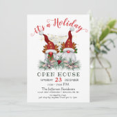 サンタおもしろい格言ズクリスマスホリデーオープンハウス 招待状 (スタンド正面)