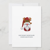 サンタおもしろい格言ズクリスマスホリデーオープンハウス 招待状 (裏面)