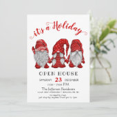 サンタおもしろい格言ズクリスマスホリデーオープンハウス 招待状 (スタンド正面)