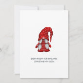 サンタおもしろい格言ズクリスマスホリデーオープンハウス 招待状 (裏面)