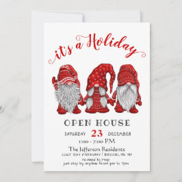 サンタおもしろい格言ズクリスマスホリデーオープンハウス 招待状