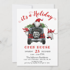 サンタおもしろい格言ズクリスマスホリデーオープンハウス 招待状