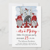 サンタおもしろい格言ズメリークリスマスパーティー 招待状 (正面)