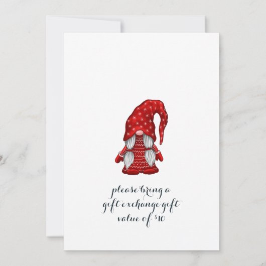 サンタおもしろい格言ズメリークリスマスパーティー 招待状 (裏面)