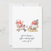 サンタおもしろい格言ズメリークリスマスパーティー 招待状 (裏面)