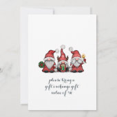 サンタおもしろい格言ズメリークリスマスパーティー 招待状 (裏面)