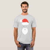 サンタおもしろい顔ハッピーメリークリスマスクリスマス家族 Tシャツ (正面フル)